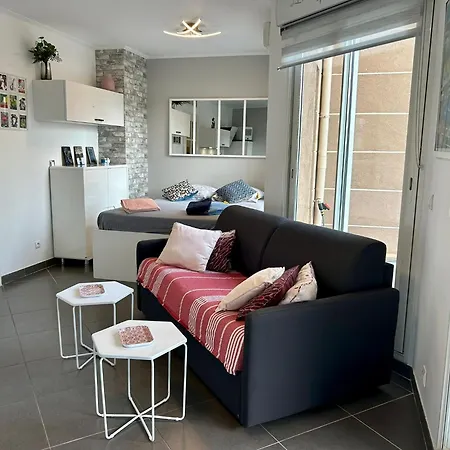 Joli Climatisé Avec Jardin Dans Résidence Avec Piscine Antibes